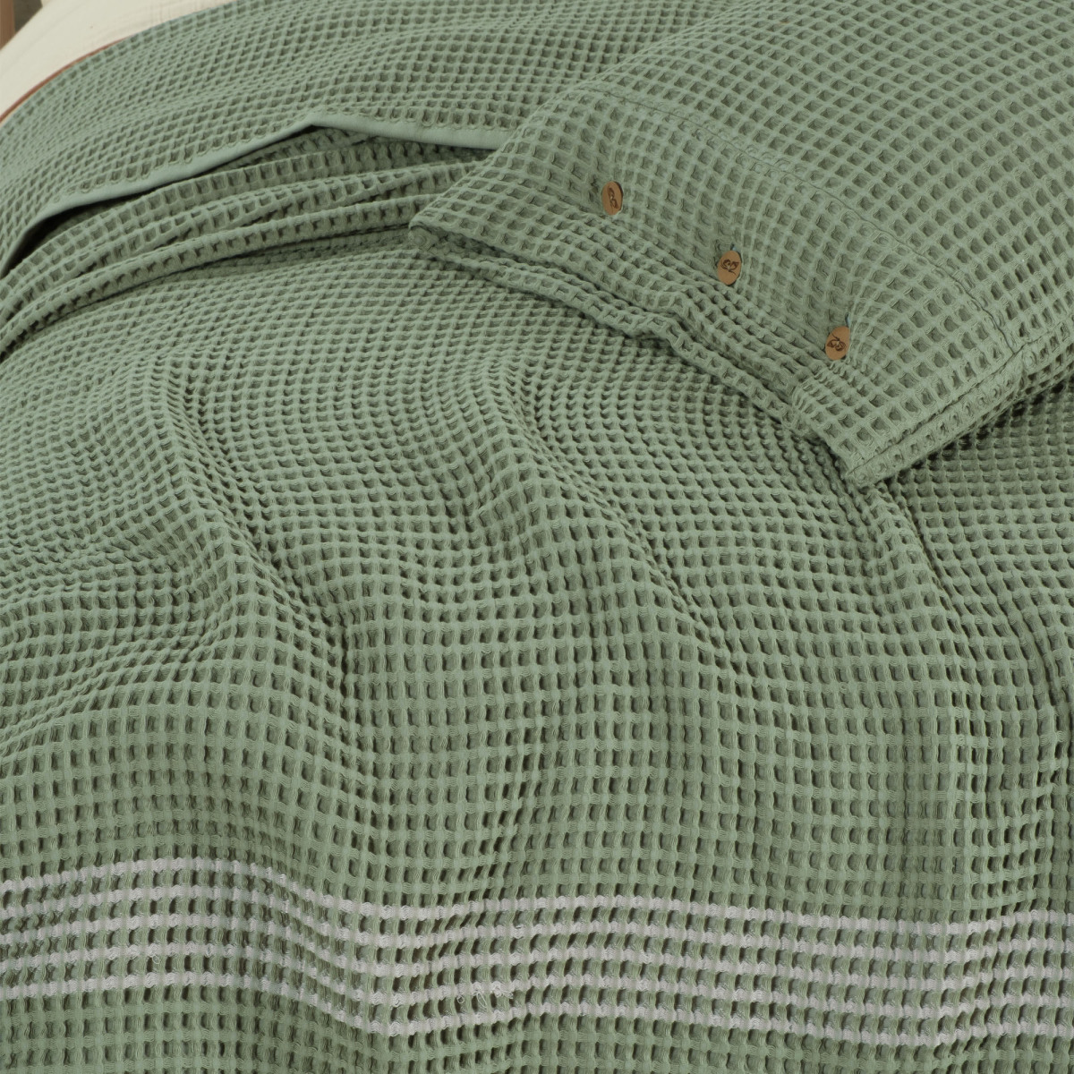 Polendia Yatak Örtüsü Tek Kişilik Yeşil - 3