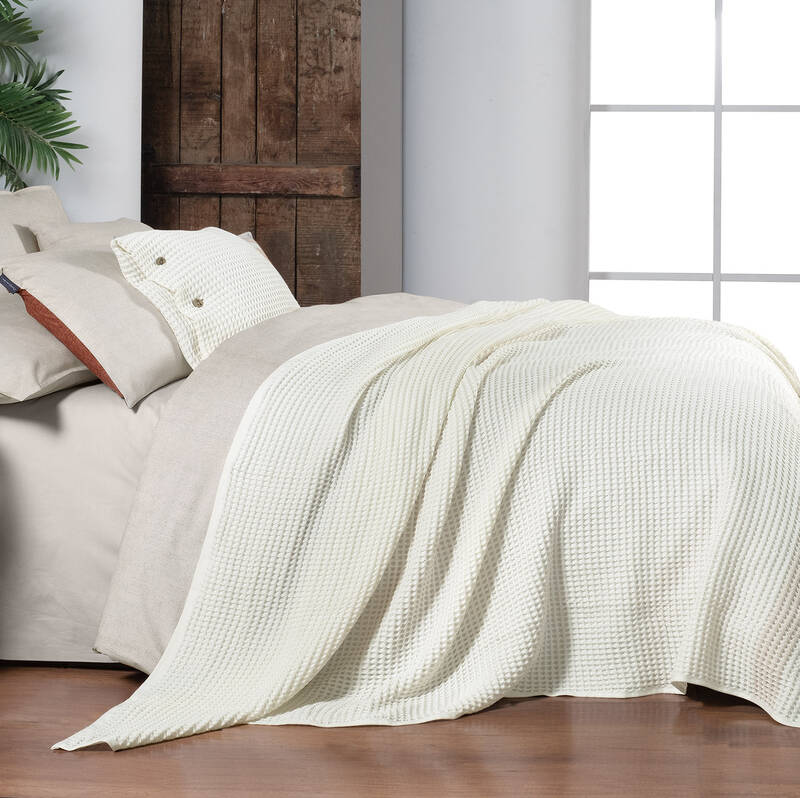 Polendia Yatak Örtüsü Çift Kişilik Ekru - 2