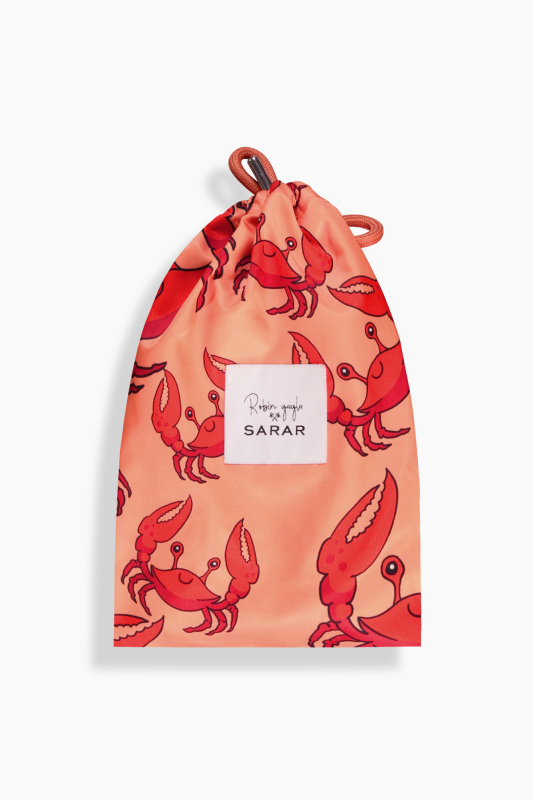 Pollsum Yengeç Desenli Çocuk Şort - SARAR