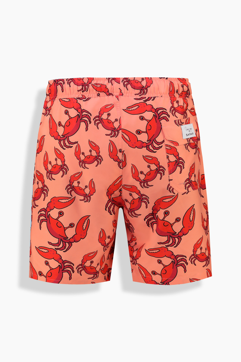 Pollsum Yengeç Desenli Somon Şort - 2