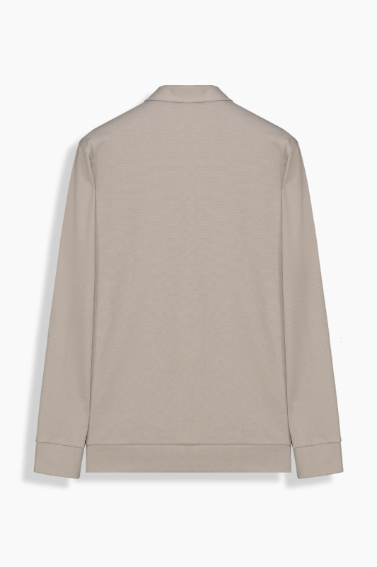 Polo Yaka Açık Bej Sweatshirt - INTERVIEW (1)
