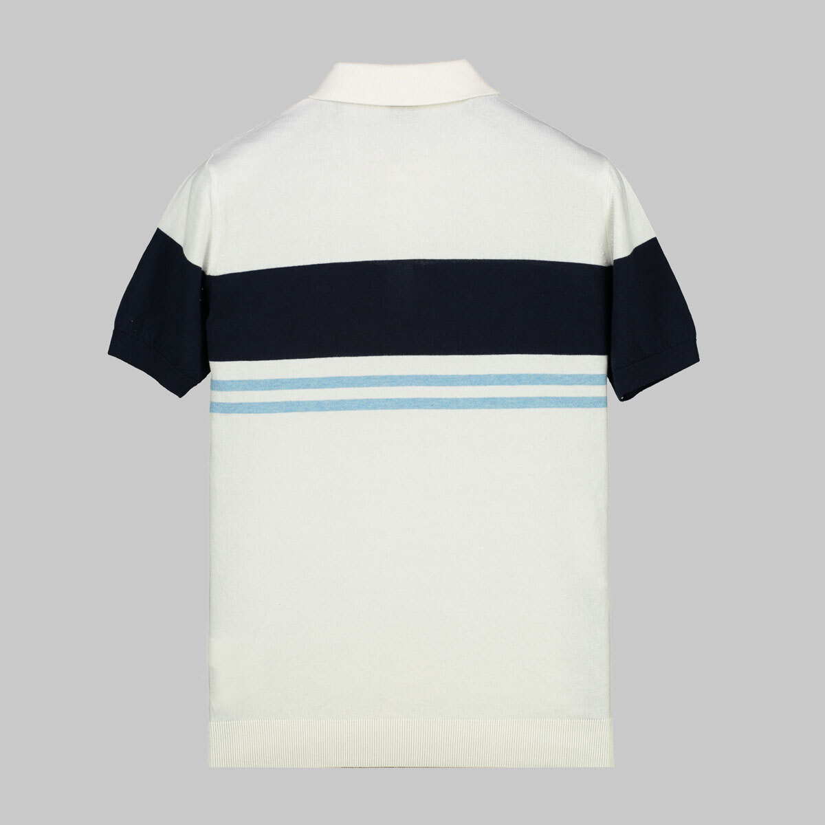 Polo Yaka Pamuklu Beyaz Tişört - 2