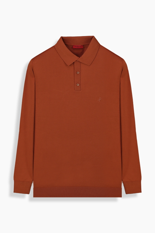 Polo Yaka Kiremit Triko 