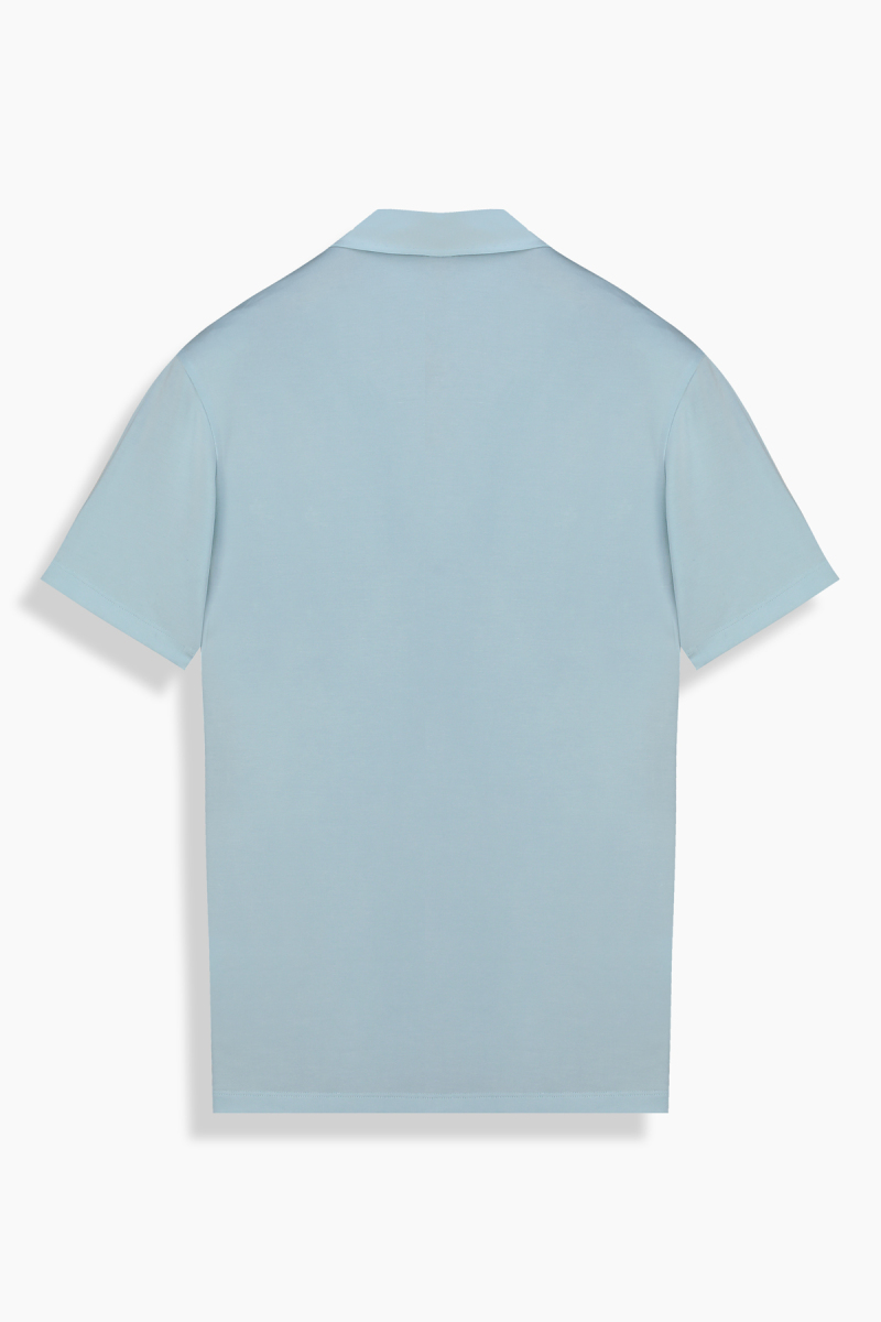 Polo Yaka Kısa Kol Mint Yeşil Tişört - 2