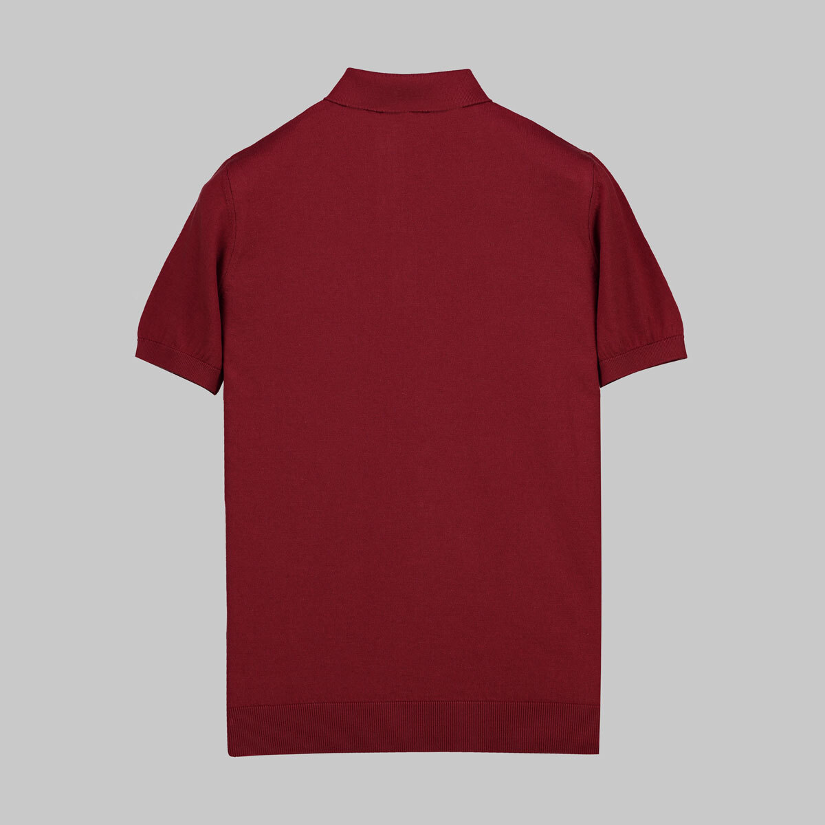 Polo Yaka Kısa Kol Pamuklu Kırmızı Triko - 2