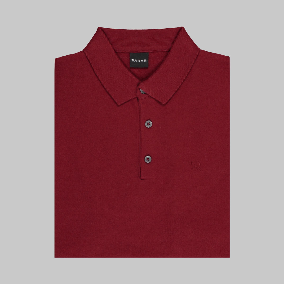 Polo Yaka Kısa Kol Pamuklu Kırmızı Triko - 3