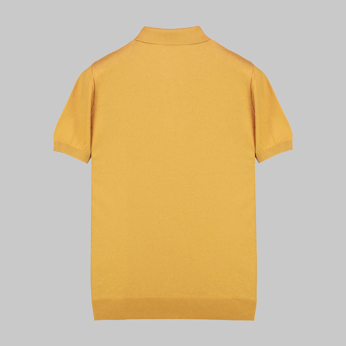 Polo Yaka Kısa Kol Pamuklu Somon Rengi Triko - 2