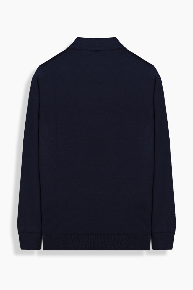 Polo Yaka Lacivert Triko - 2