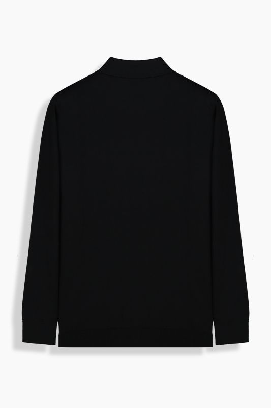 Polo Yaka Siyah Triko - INTERVIEW