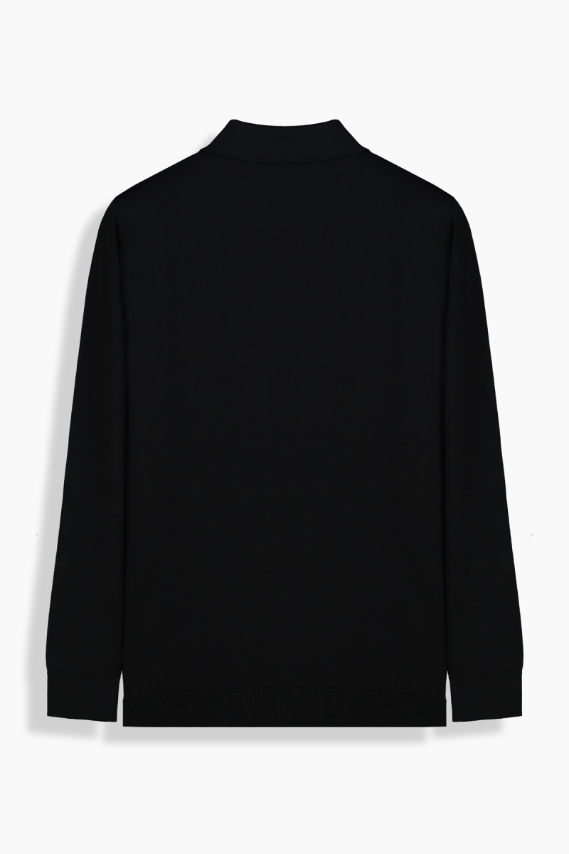 Polo Yaka Siyah Triko - 2