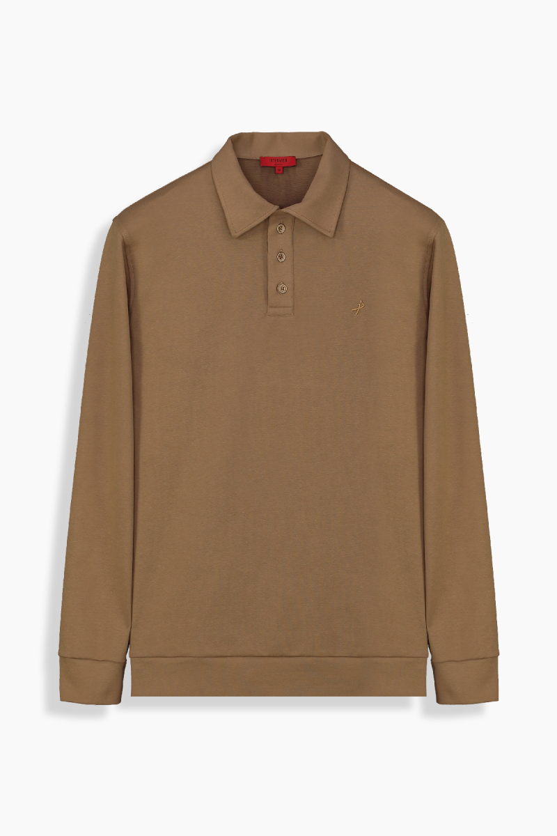 Polo Yaka Vizon Sweatshirt - 1
