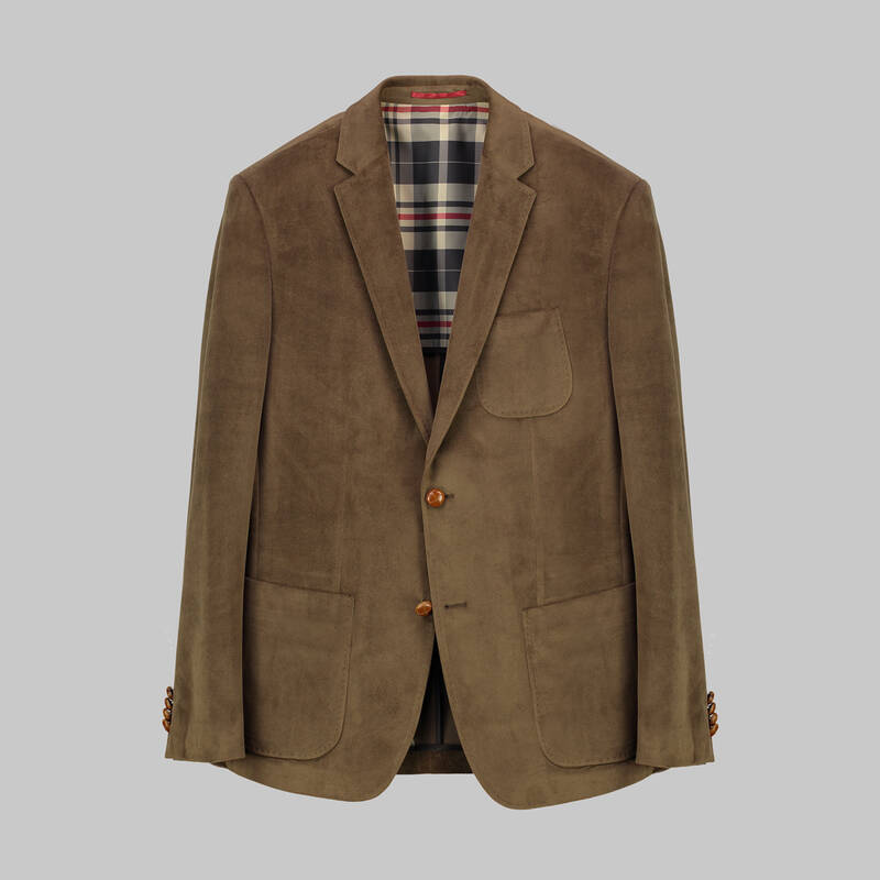 Poseidon Slim Fit Açık Kahverengi Ceket - 1