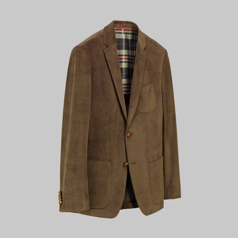 Poseidon Slim Fit Açık Kahverengi Ceket - 2