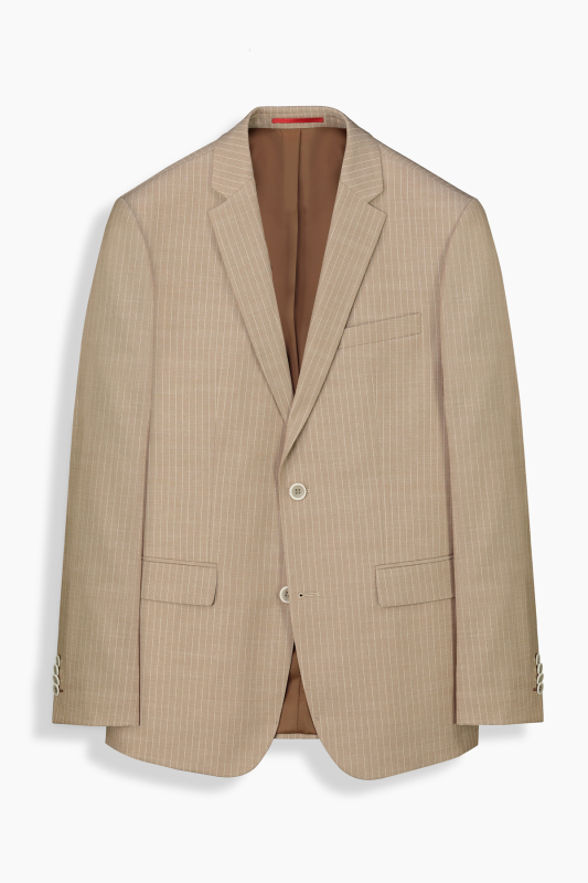 Poseidon Resta Slim Fit Çizgili Takım Elbise - INTERVIEW