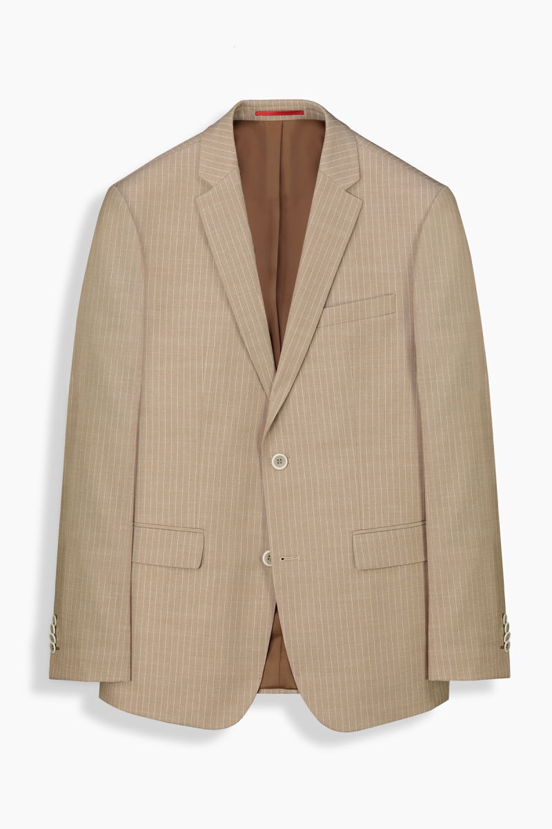 Poseidon Resta Slim Fit Çizgili Takım Elbise - 2