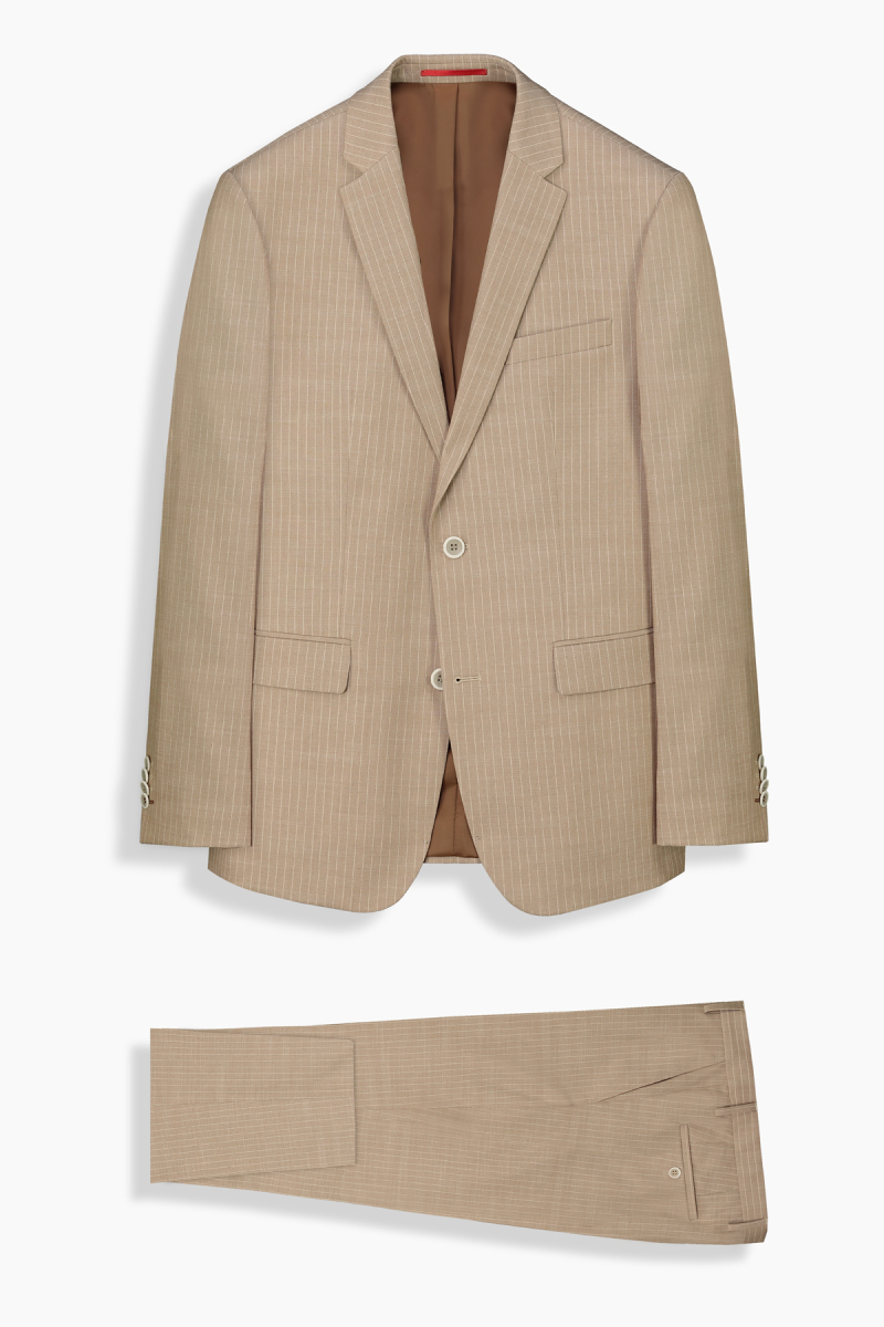 Poseidon Resta Slim Fit Çizgili Takım Elbise - 1