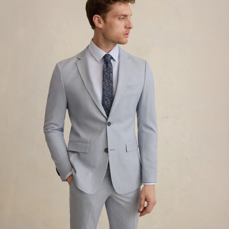 Poseidon Resta Slim Fit Açık Mavi Takım Elbise 