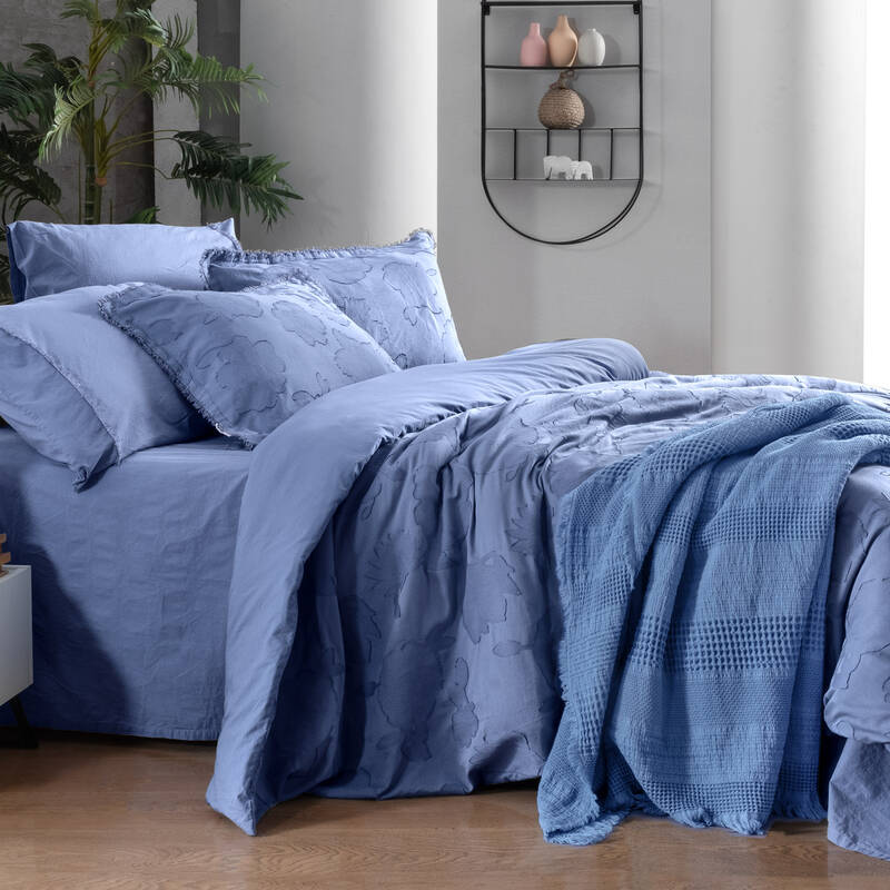 Prado Nevresim Takımı King Size Mavi - 3