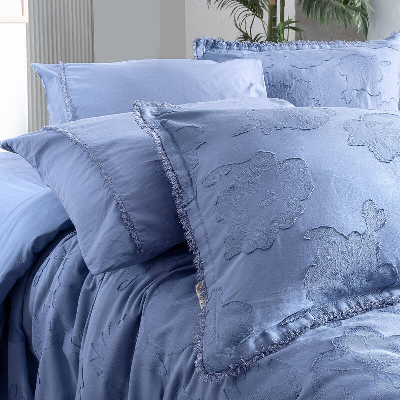 Prado Nevresim Takımı King Size Mavi - 4