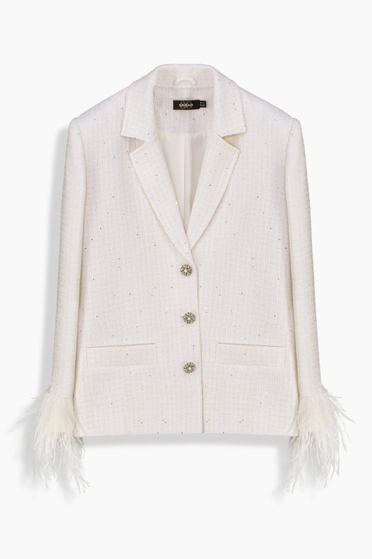 Prale Ekru Ceket - SARAR WOMAN