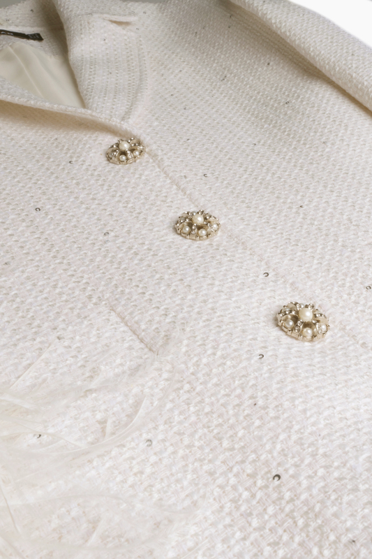 Prale Ekru Ceket - SARAR WOMAN