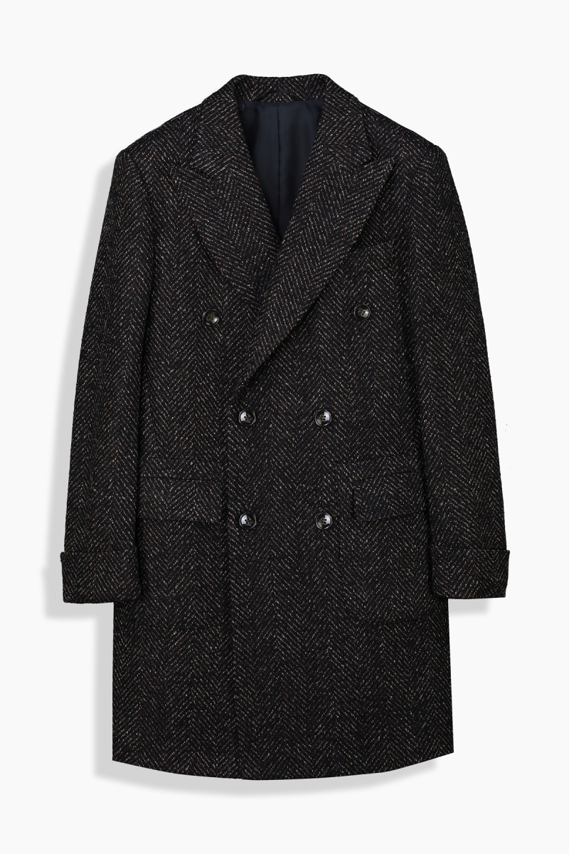 Purattu Kahverengi Palto - 1