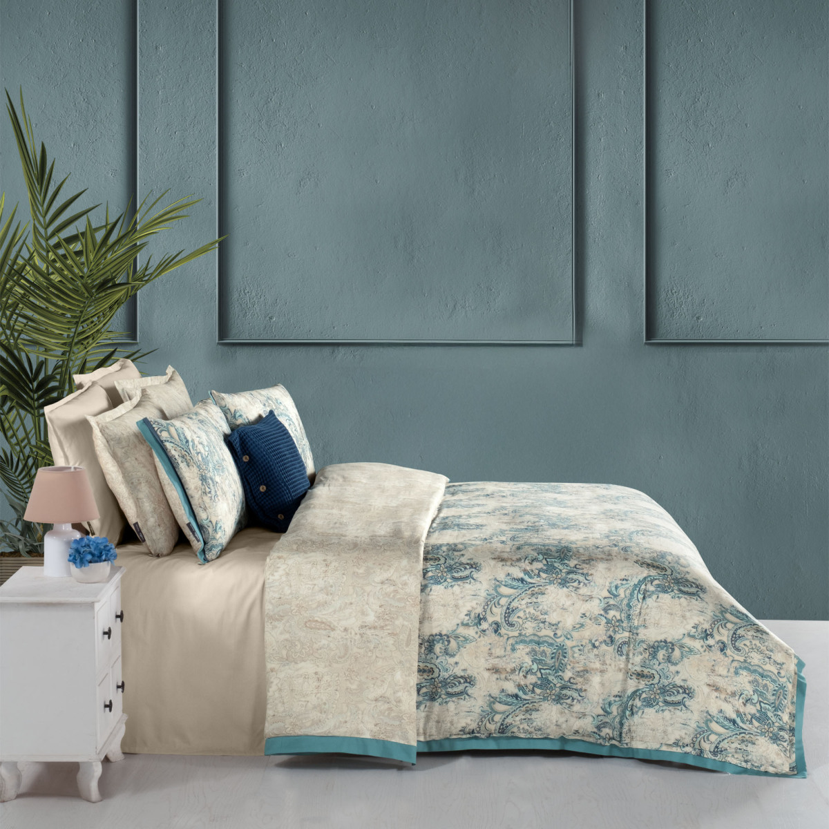 Grand Pamuk Saten Nevresim Takımı King Size - 3