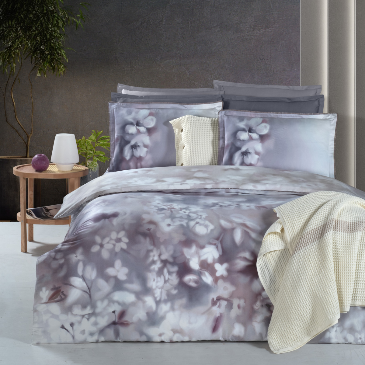 Inova Pamuk Saten Nevresim Takımı King Size - 1