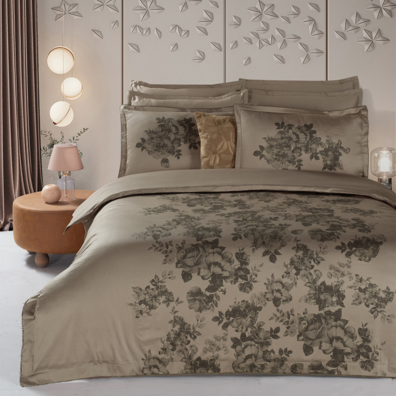 Lili Marlen Pamuk Saten Nevresim Takımı Çift Kişilik - SAREV