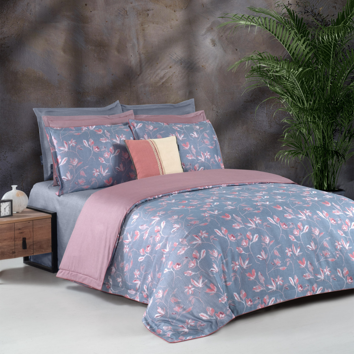 Samira Pamuk Saten Nevresim Takımı King Size - 3