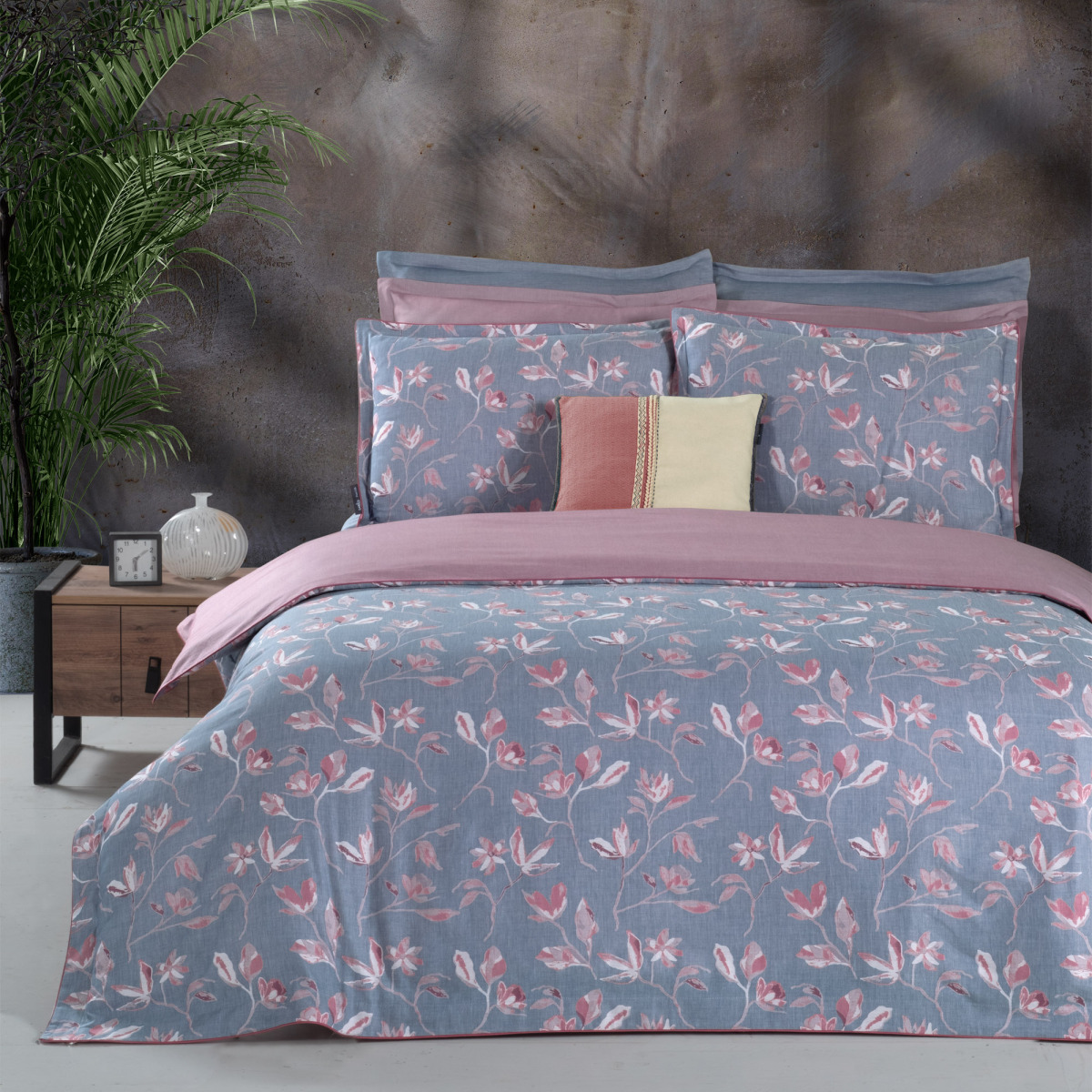 Samira Pamuk Saten Nevresim Takımı King Size - 2