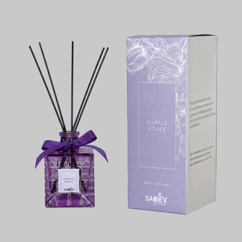 Purple Roses Reed Diffuser Çubuklu Oda Kokusu - SAREV