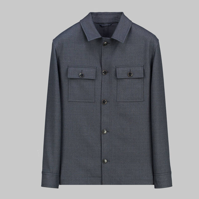 Ragusa Lacivert Gömlek Ceket - 1