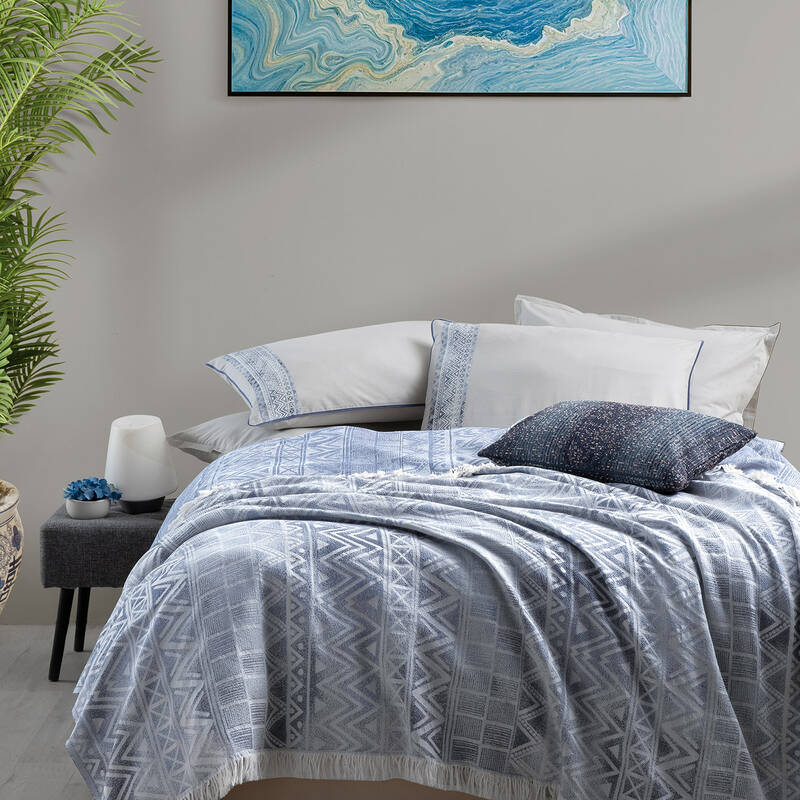 Raina Pike Takımı Çift Kişilik Mavi - 2