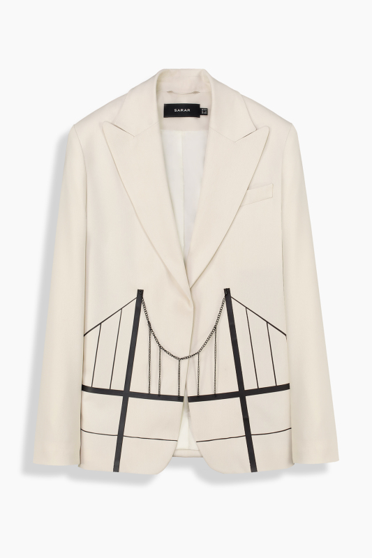 Rambel İstanbul Köprü Tasarım Krem Ceket - SARAR WOMAN