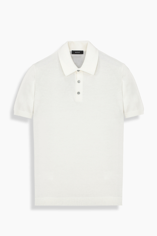 Regular Fit Pamuklu Ekru Polo Yaka Tişört - SARAR