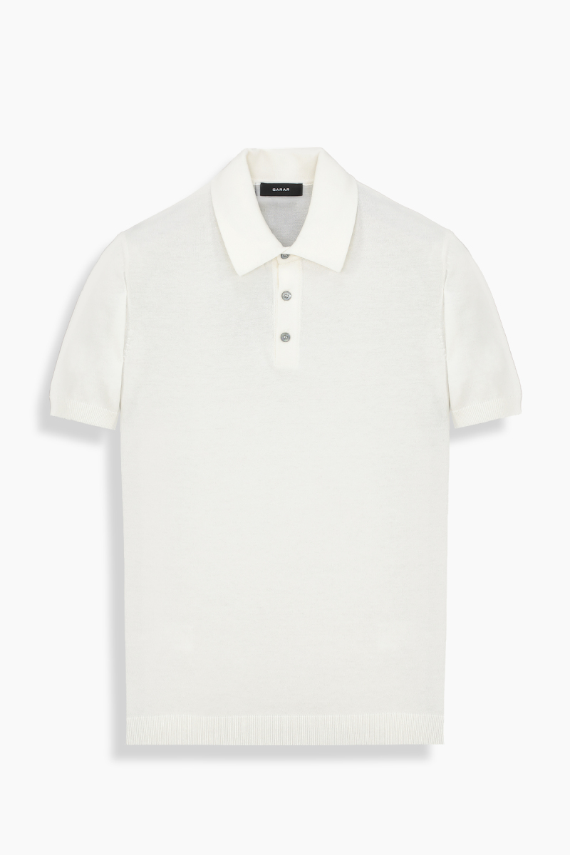 Regular Fit Pamuklu Ekru Polo Yaka Tişört - 1