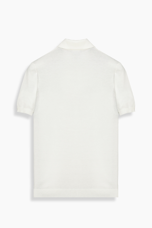 Regular Fit Pamuklu Ekru Polo Yaka Tişört - SARAR