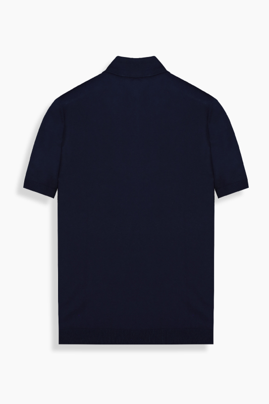 Regular Fit Pamuklu Lacivert Polo Yaka Tişört - SARAR (1)