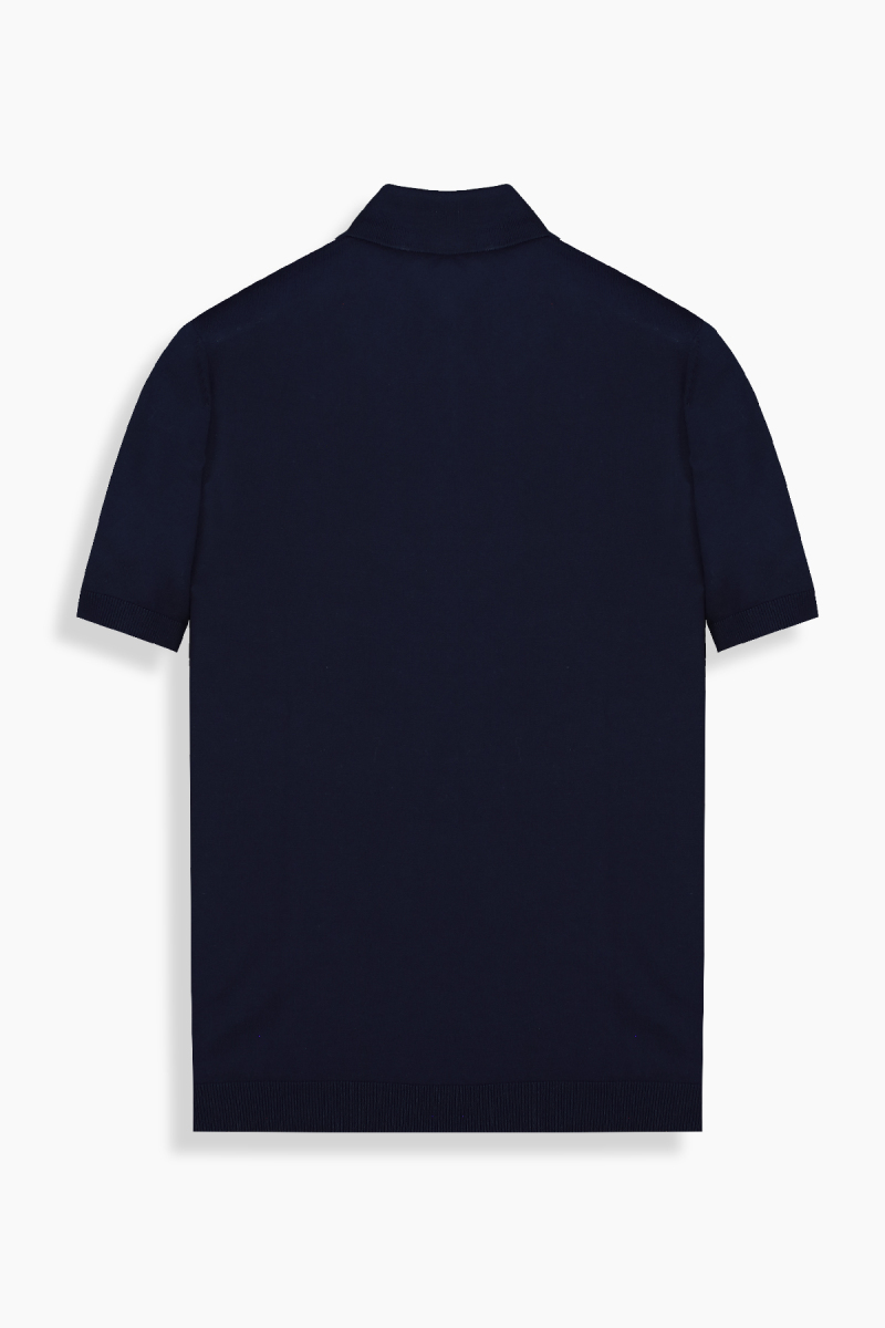 Regular Fit Pamuklu Lacivert Polo Yaka Tişört - 2