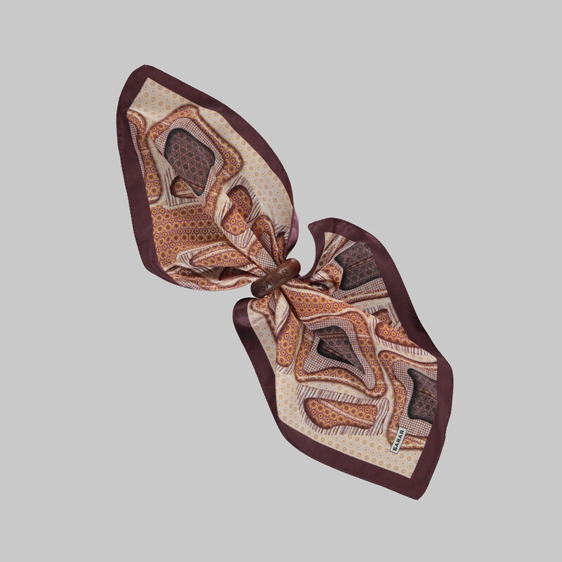 Renkli Desen Mendil M102 - SARAR