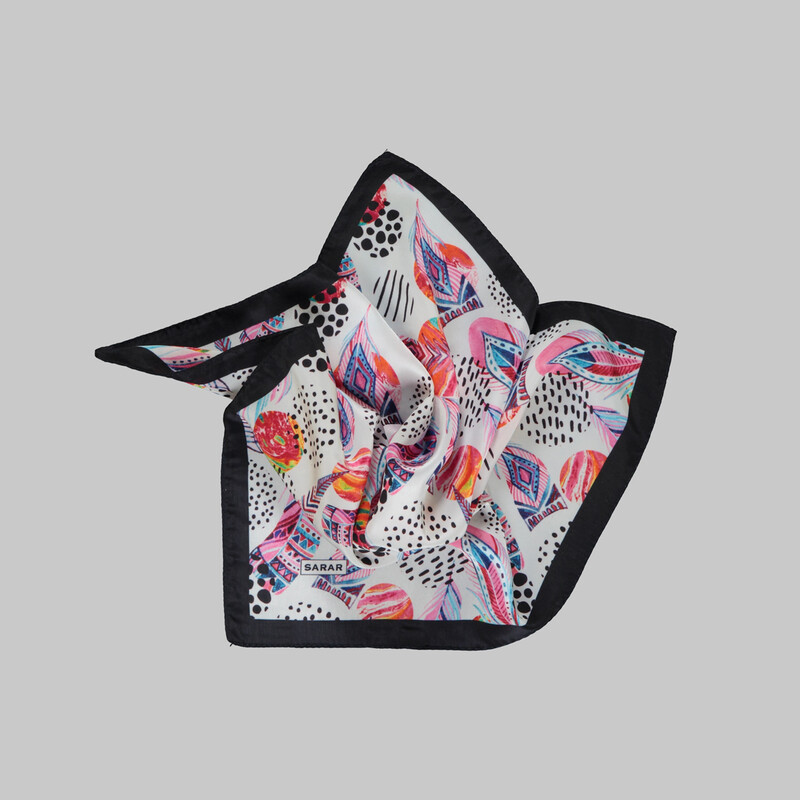 Renkli Desen Mendil M95 - SARAR