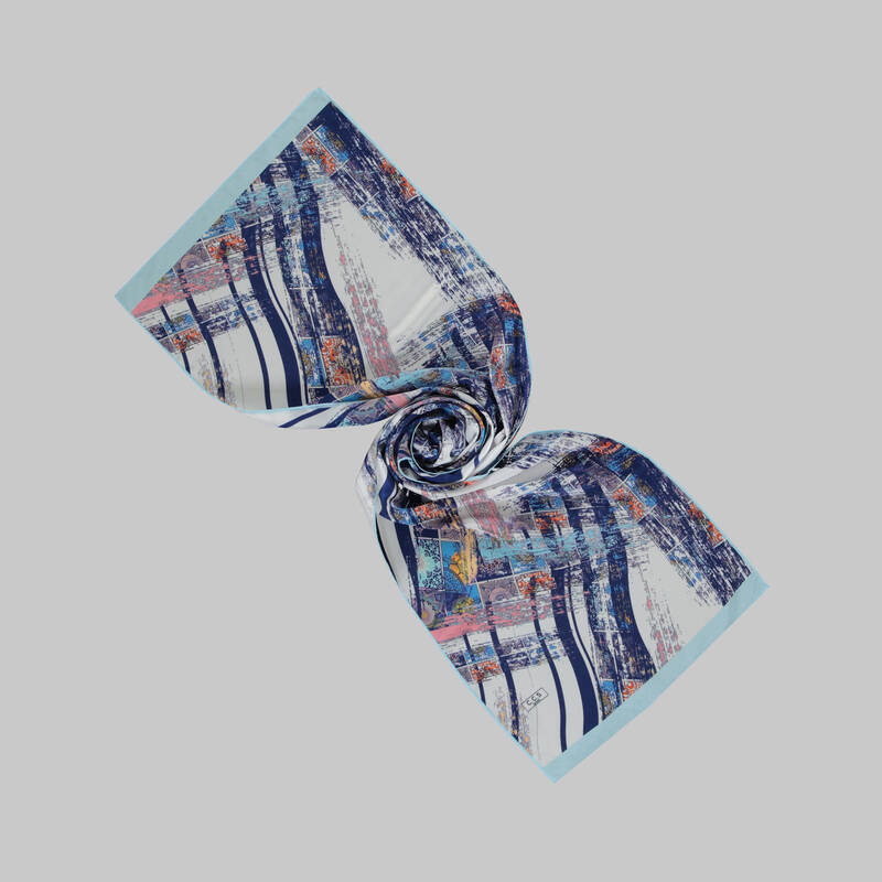 Renkli Desenli Fular F80 - 2