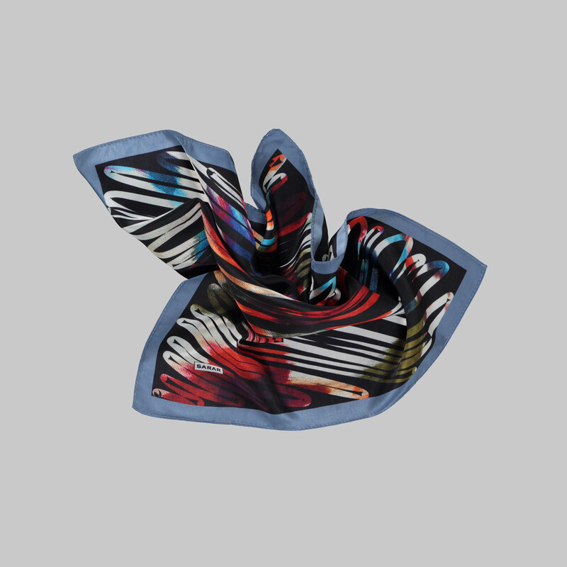 Renkli Desenli Mendil M104 - SARAR