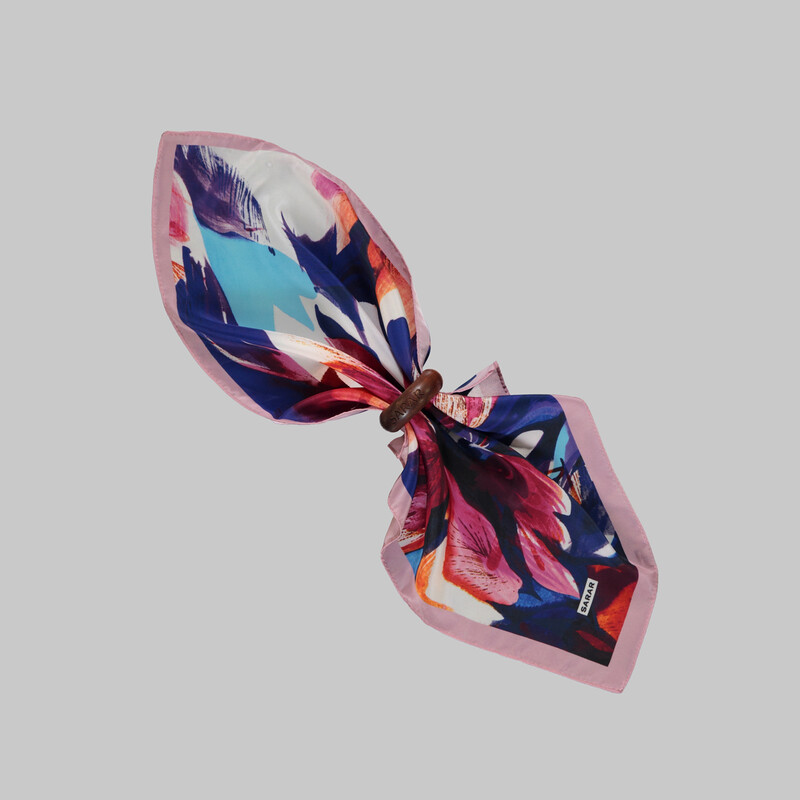 Renkli Desenli Mendil M75 - SARAR