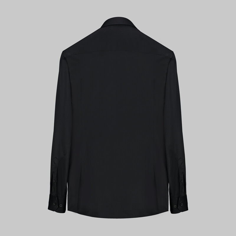 Retti Uzun Kol Siyah Gömlek - INTERVIEW