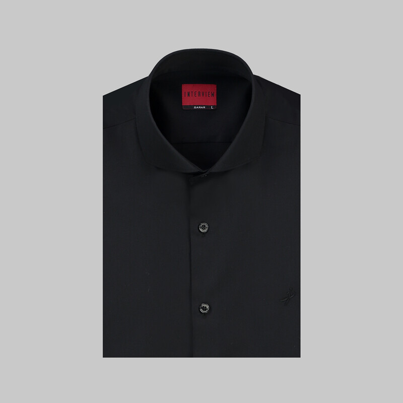 Retti Uzun Kol Siyah Gömlek - INTERVIEW