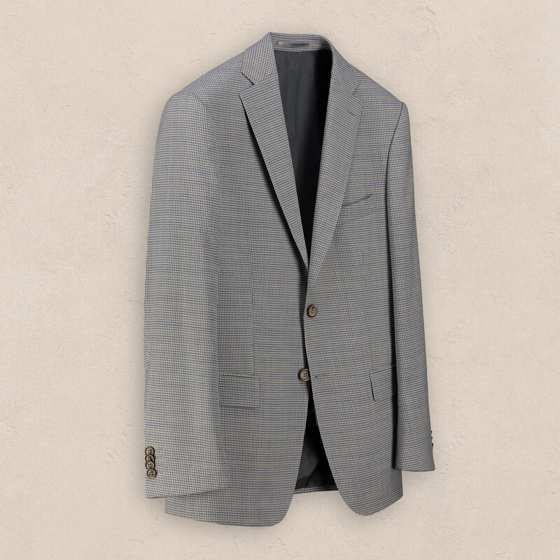 Rexford Regular Fit Bej Desenli Ceket - SARAR (1)