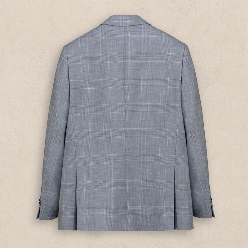 Rexford Regular Fit Kareli Yünlü Gri Ceket - SARAR