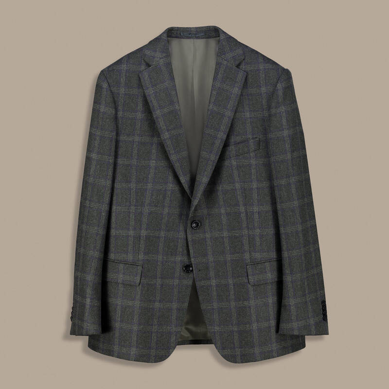 Rexford Ekose Regular Fit Yeşil Ceket - 1
